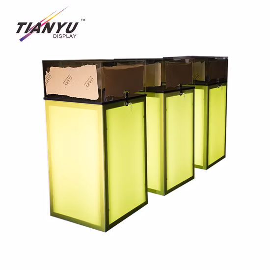 Tianyu Fabric Pop Up Рекламный выставочный стенд Торговая выставка Дисплей со световым коробом