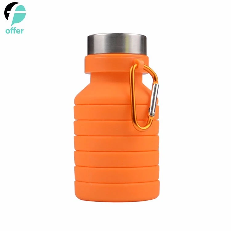 Collapsible Coffee Cup Silicone Folding Cup/Mug Sport Bottle with Lids - Foldable & Portable & Lightweight Travel Cup for Outdoor Camping Hiking